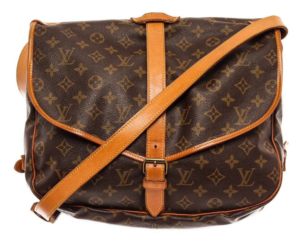 Louis Vuitton Saumur shoulder bag in brown monogram canvas Idylle