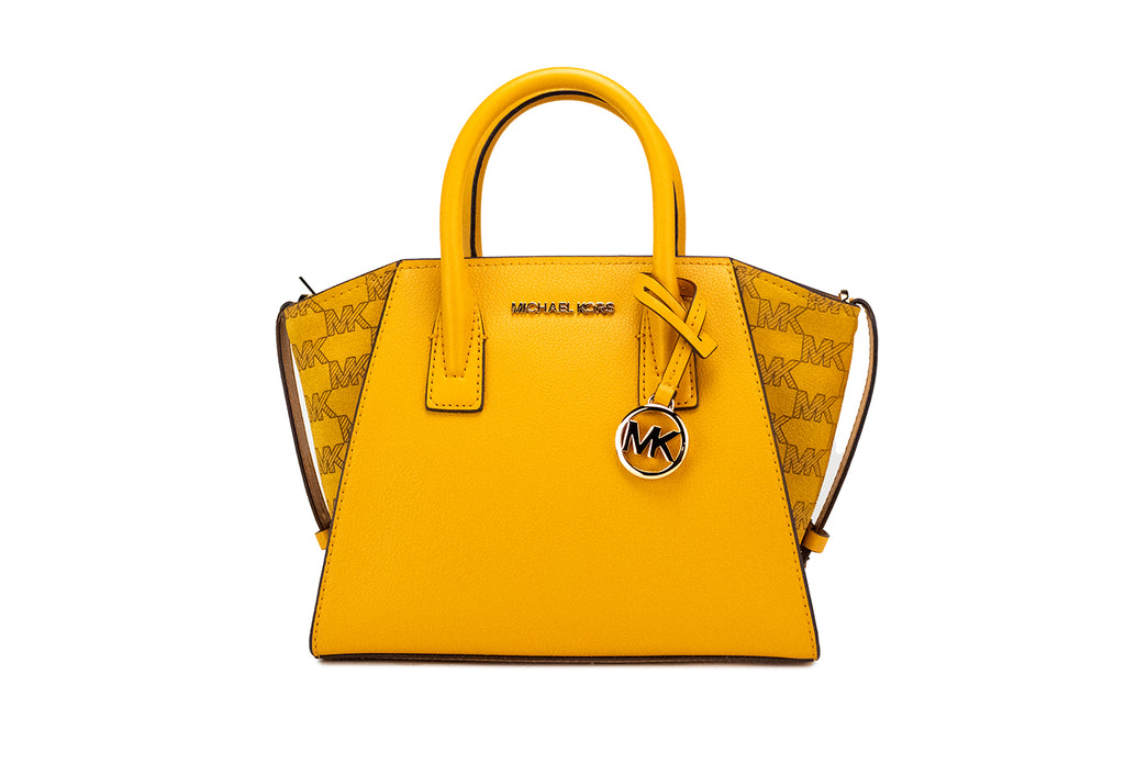 Michael Kors Suri Small Logo Shoulder Bag In Yellow