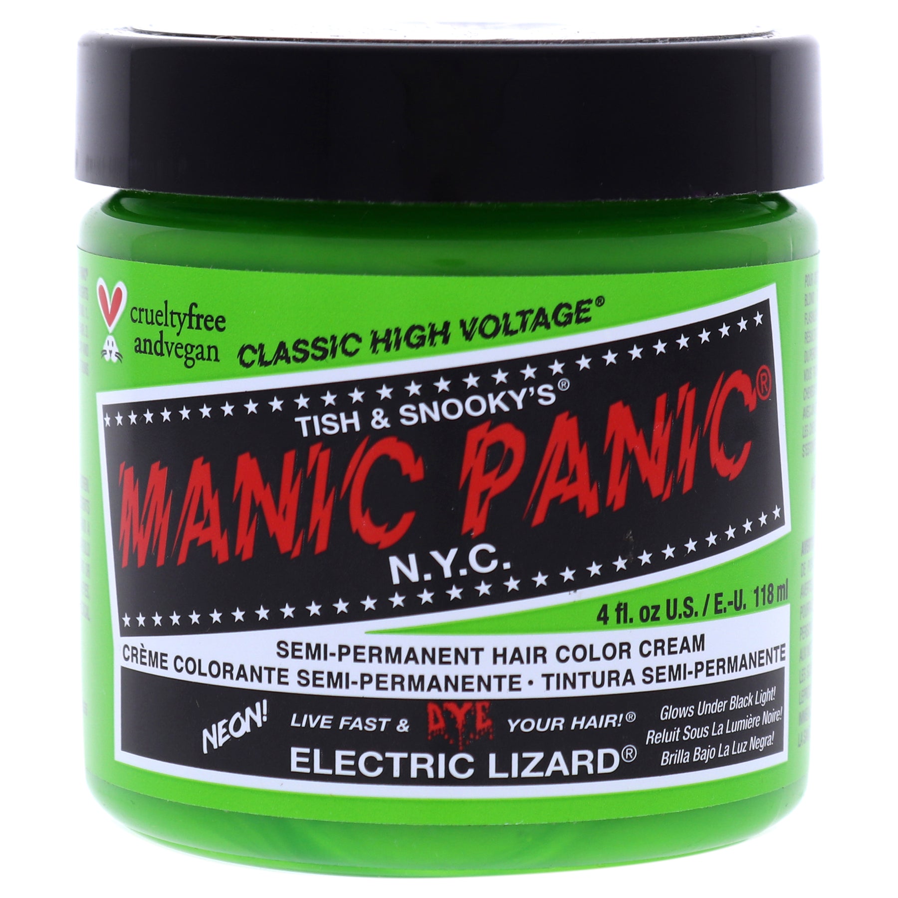 Manic Panic Amplified Semi-Permanent Hair Color, Electric Lizard - 4 oz