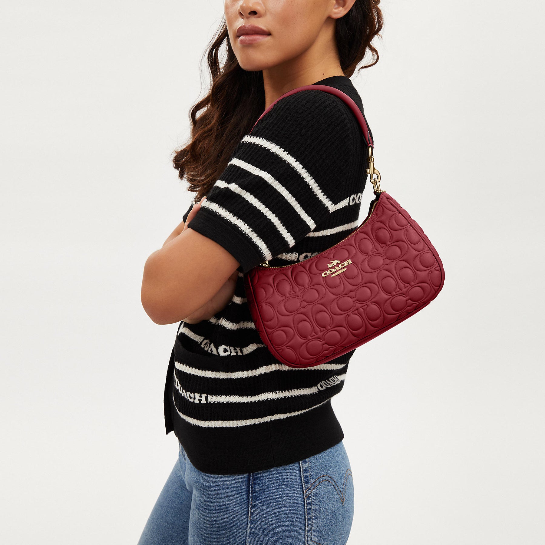 Coach Outlet Teri Shoulder Bag In Signature Leather | Shop Premium Outlets