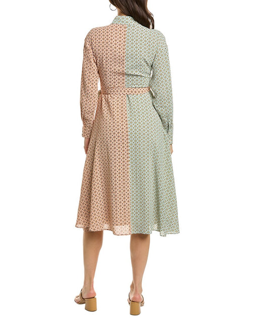 Gracia Colorblock Faux Wrap Dress | Shop Premium Outlets