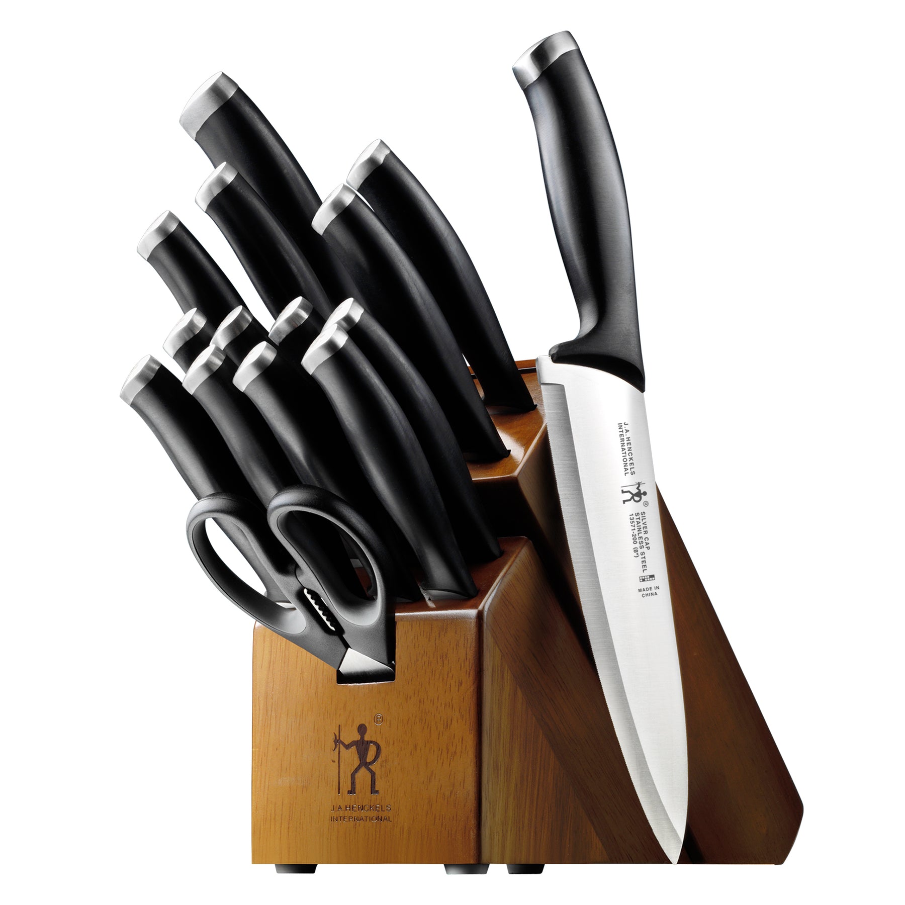 Henckels Solution 16-pc Self-Sharpening Knife Block Set Silver