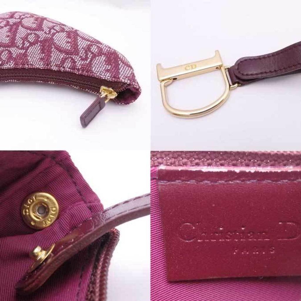 Christian Dior Saddle Shoulder Bag CD Logo Trotter pouch leather
