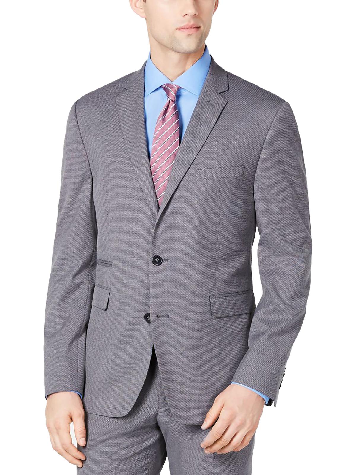 Vince Camuto Men's Woven Slim Fit Two-button Blazer (grey)
