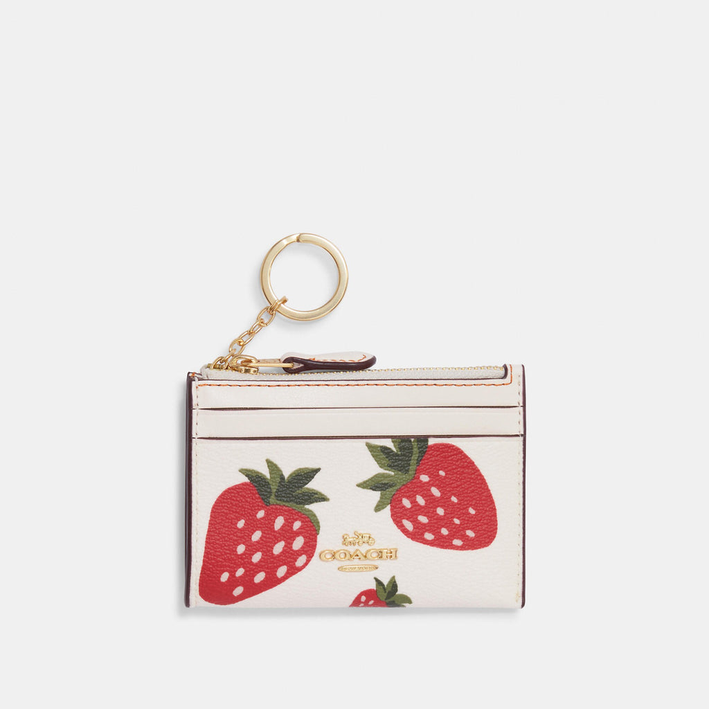 Coach Travel Envelope Wallet in Wild Strawberry Print
