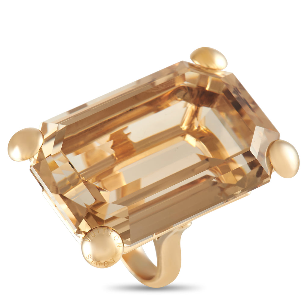 LOUIS VUITTON Empreinte Large Ring, Pink Gold Pink Gold. Size 51