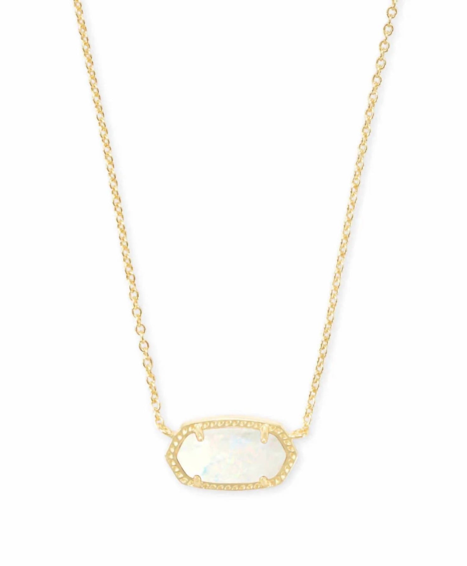 Elisa Gold Louisiana Necklace in Ivory Mother-of-Pearl