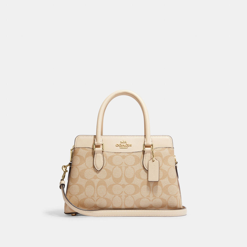 Coach Outlet Nolita 19 In Blocked Signature Canvas in White