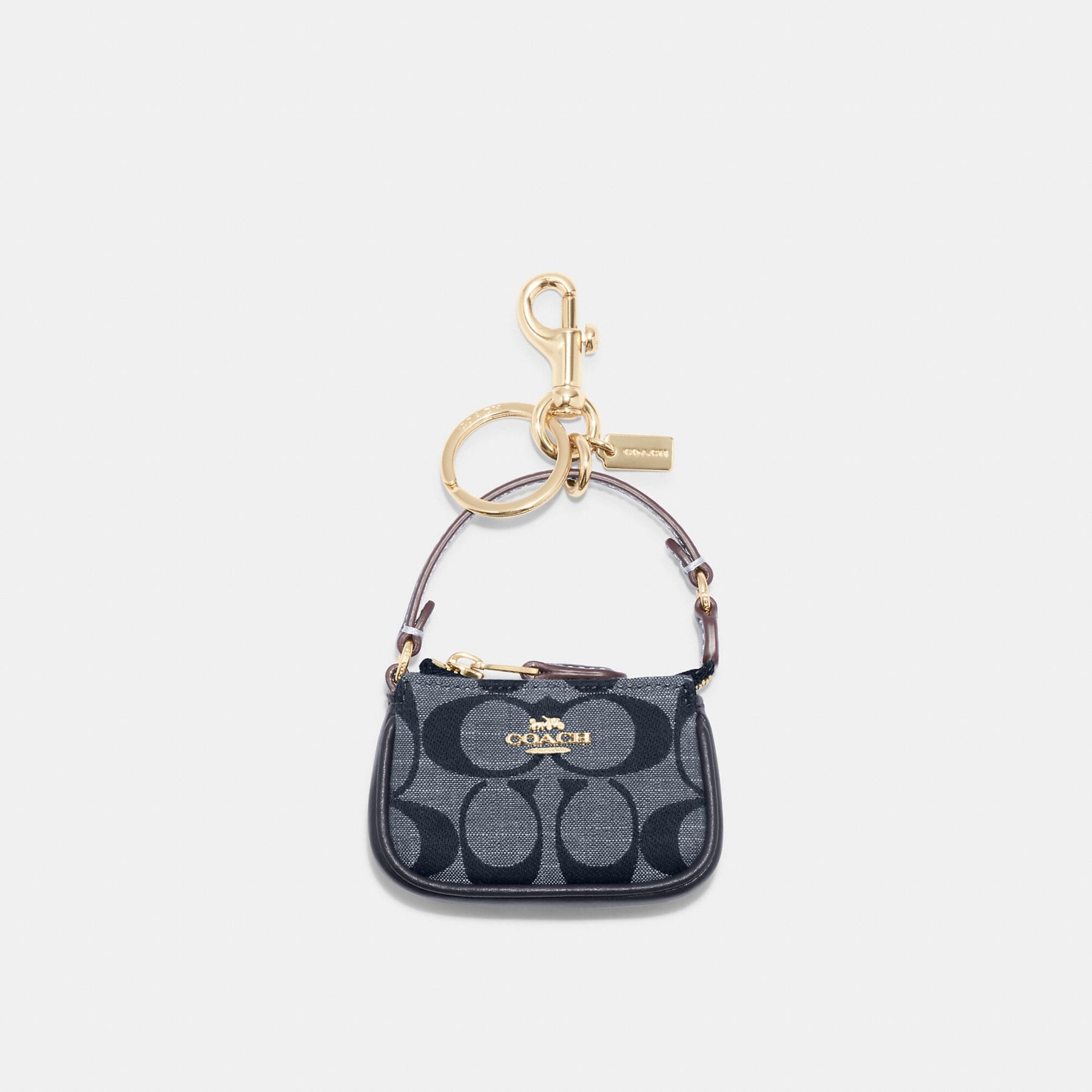 Coach Outlet Mini Nolita Bag Charm In Signature Chambray   Shop