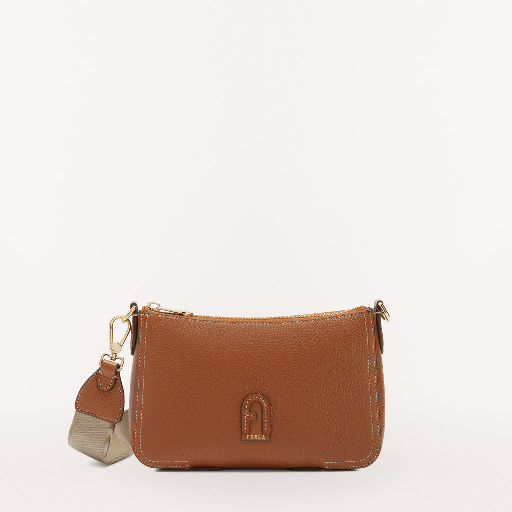 Dooney And Bourke Saffiano Lexi Leather Crossbody Bag In Brown