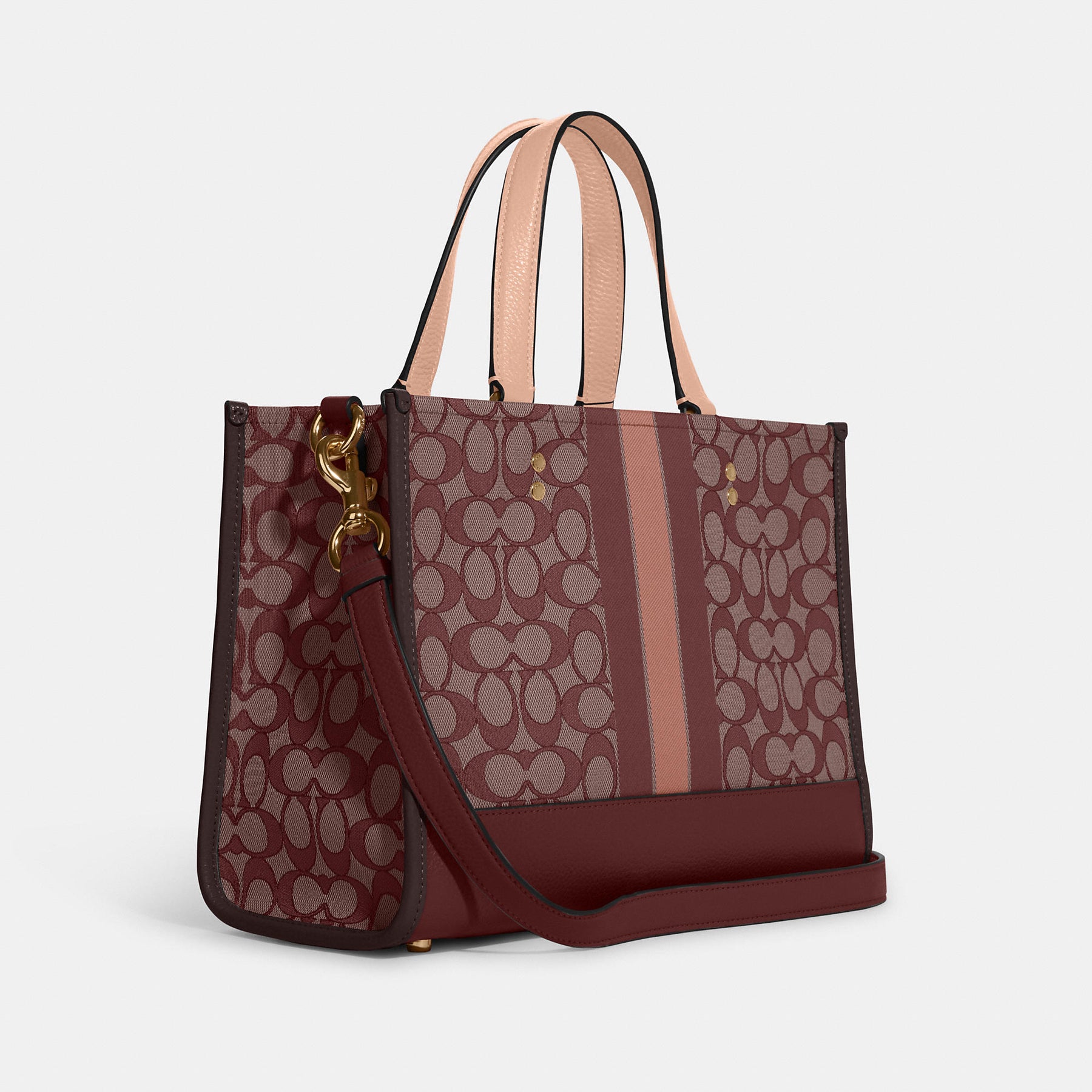 Coach Outlet Dempsey Carryall In Signature Jacquard With Stripe