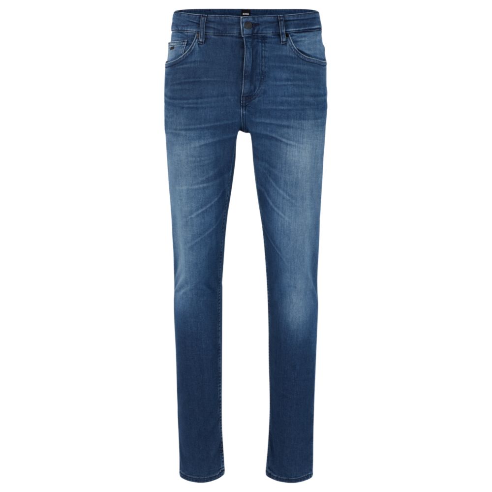 Slim-fit jeans in blue supreme-movement denim