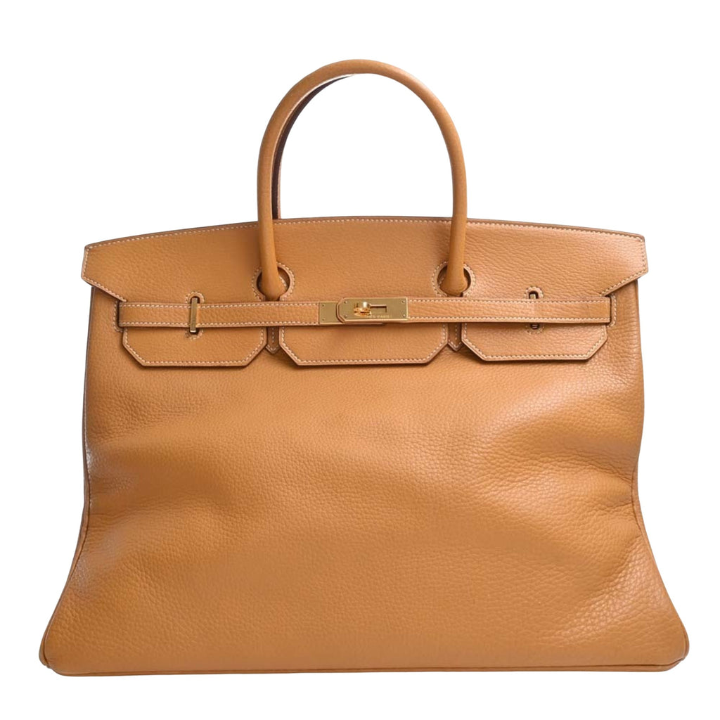 HERMES Birkin 40 bag in brown taurillon clémence leather - VALOIS VINTAGE  PARIS
