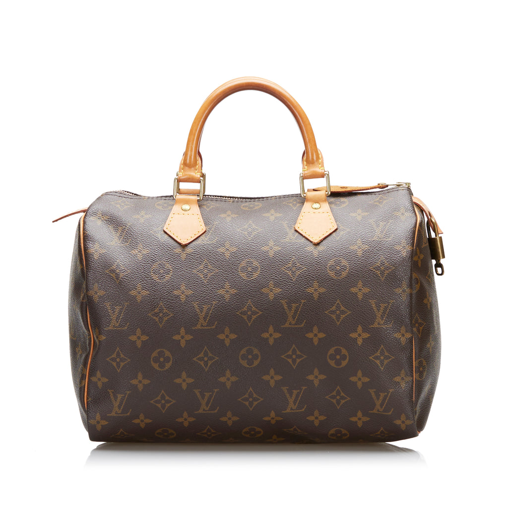 Louis Vuitton Small Monogram Speedy 25 Boston Bag Leather ref