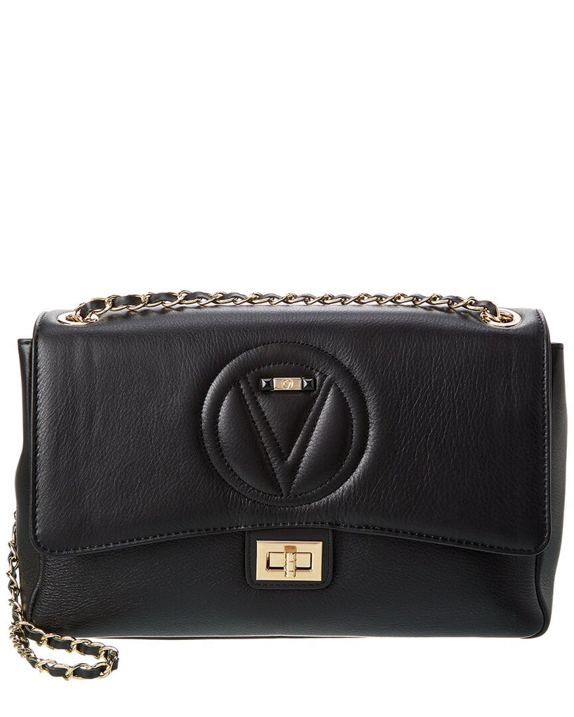 Mario Valentino Luisa Rock Leather Shoulder Bag RETAIL $1,095.00