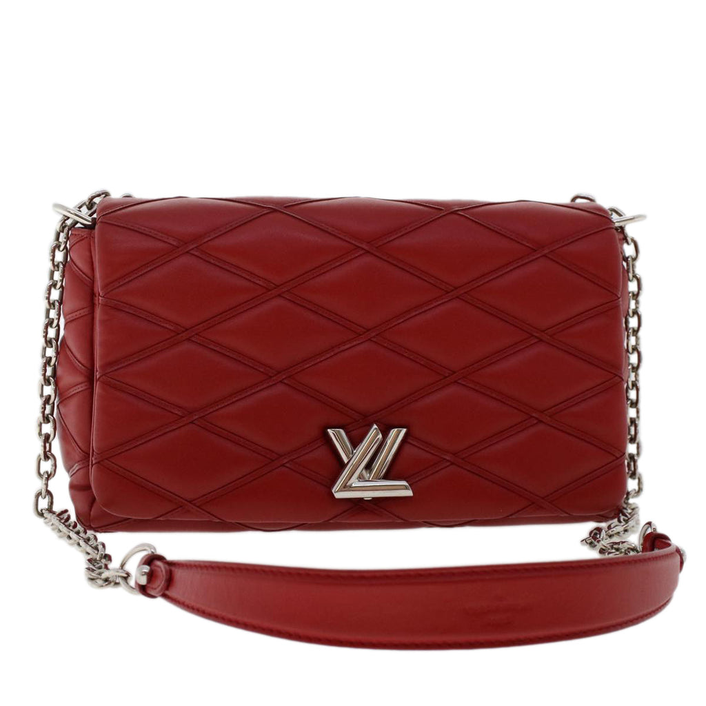 Louis Vuitton Blue/White Quilted Lambskin Leather GO-14 Malletage