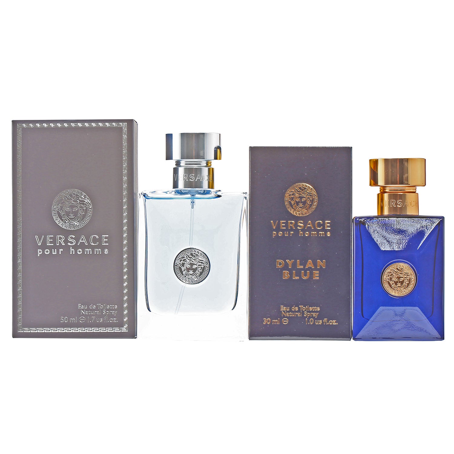 Versace 27060215 1.7 & 1 oz Duo Versace Pour Homme Dylan Blue Spray - Pack of 2