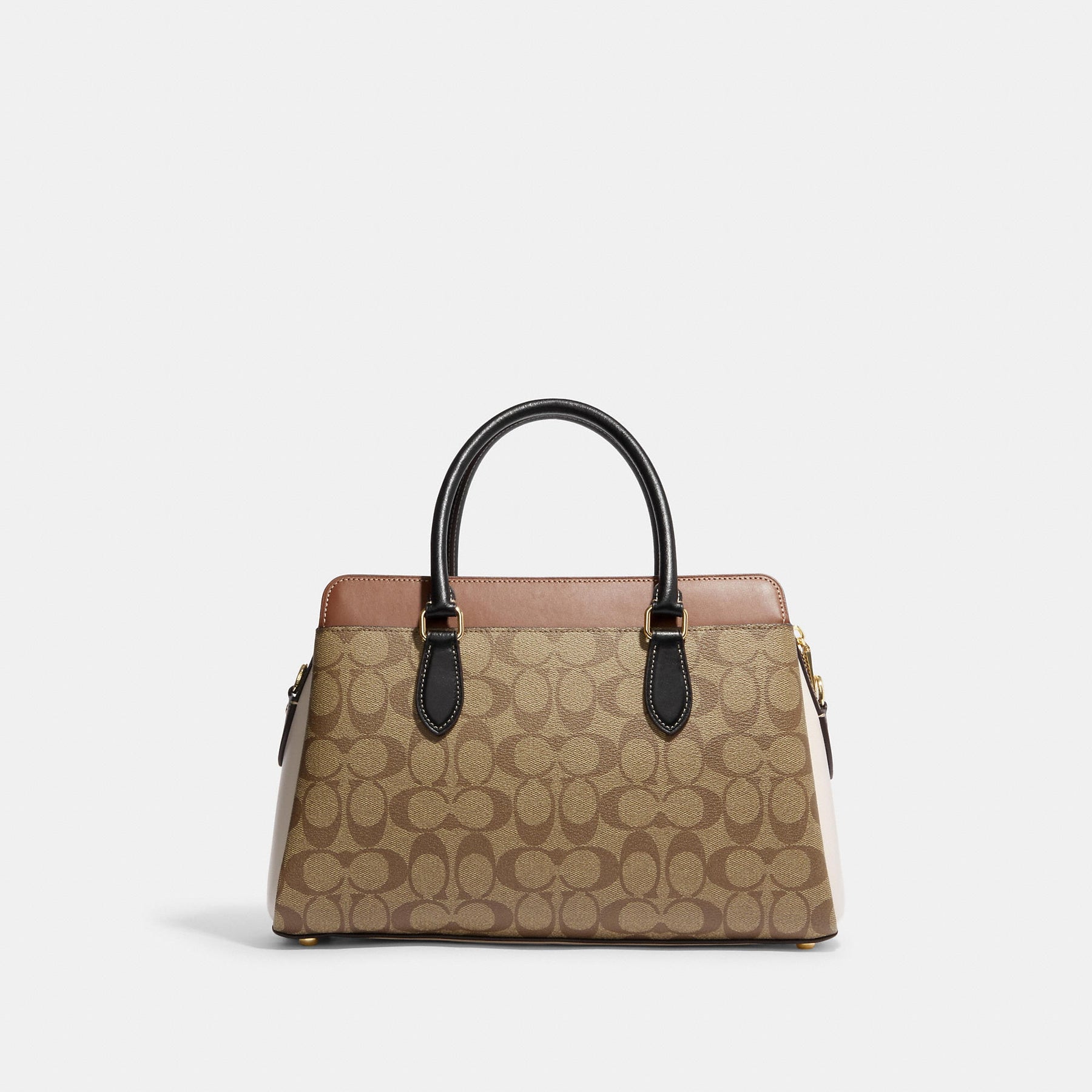 Coach Outlet Mini Darcie Carryall In Blocked Signature Canvas