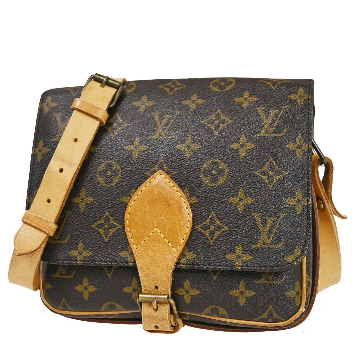Louis Vuitton Looping Gm Brown Gold Plated Shoulder Bag (Pre-Owned)