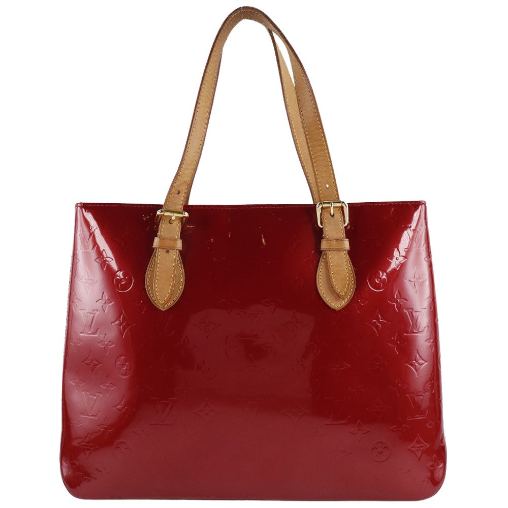 Louis Vuitton Rosewood Red Patent Leather Handbag (Pre-Owned)