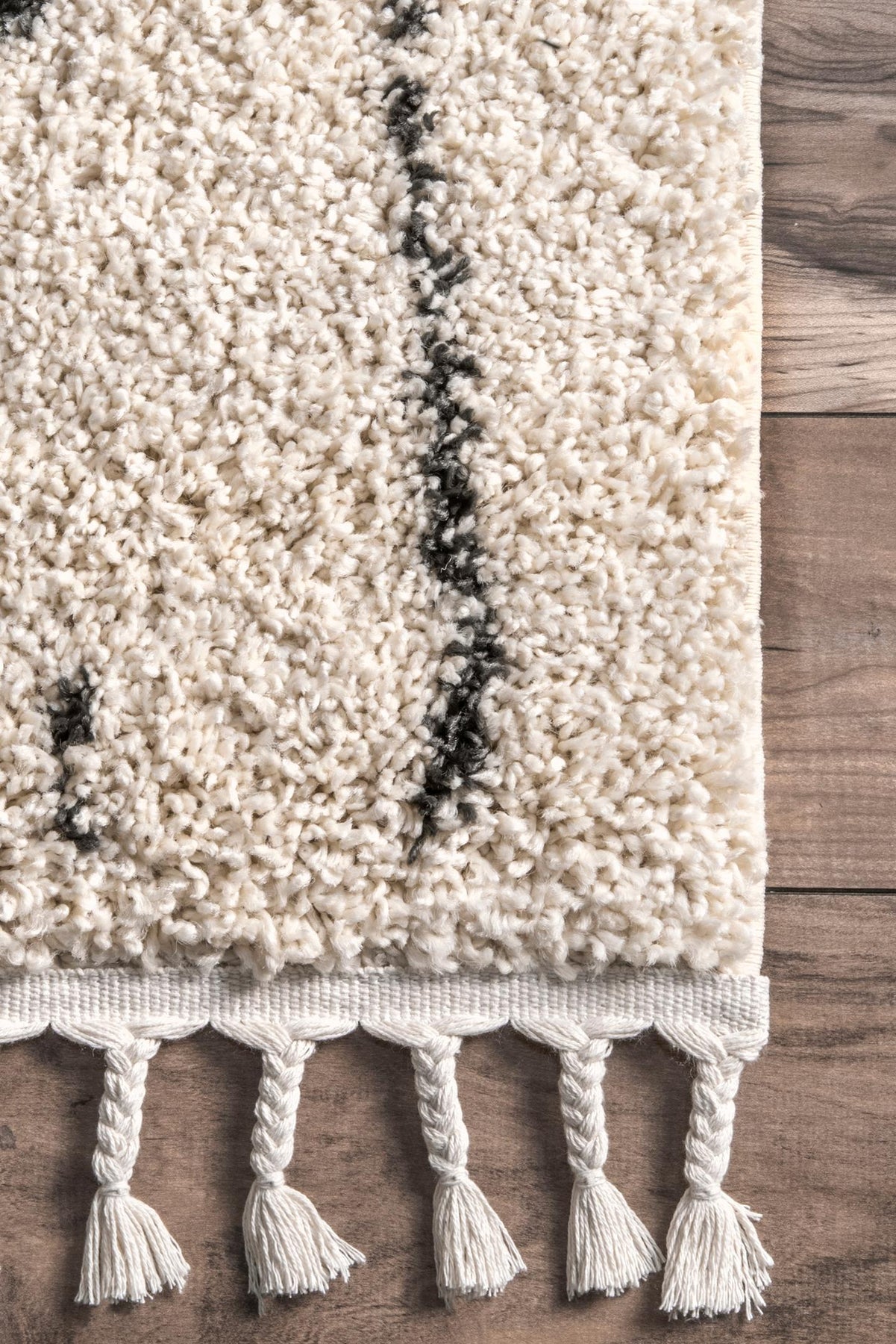 nuLOOM Erin Moroccan Diamond Tassel Area Rug Shop Premium Outlets