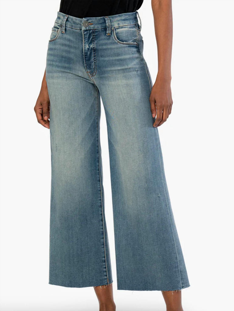 The Bare Necessities High Rise Flare Jeans (Dark Denim