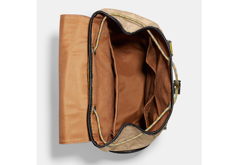 Coach Outlet Track Backpack In Colorblock Signature Canvas With Coach