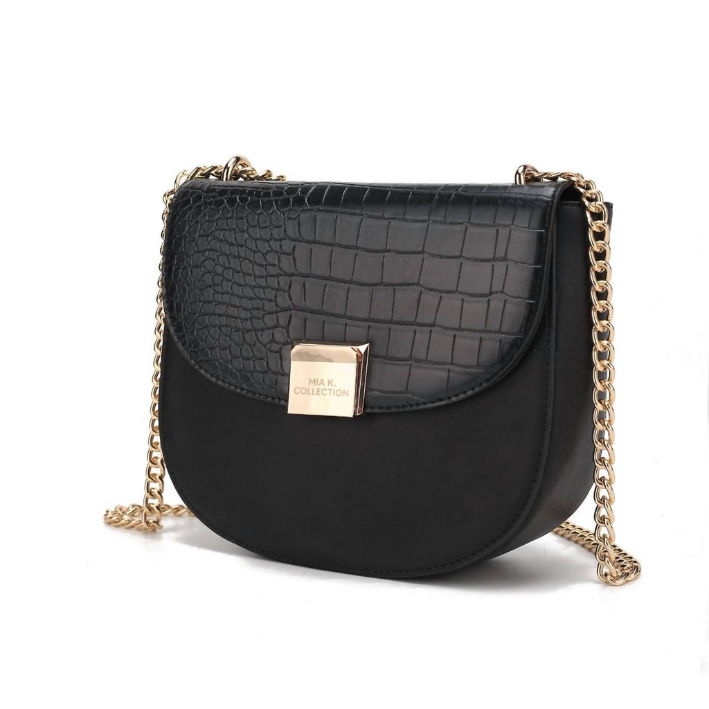 MKF Collection Becket Faux Crocodile-Embossed Vegan Leather
