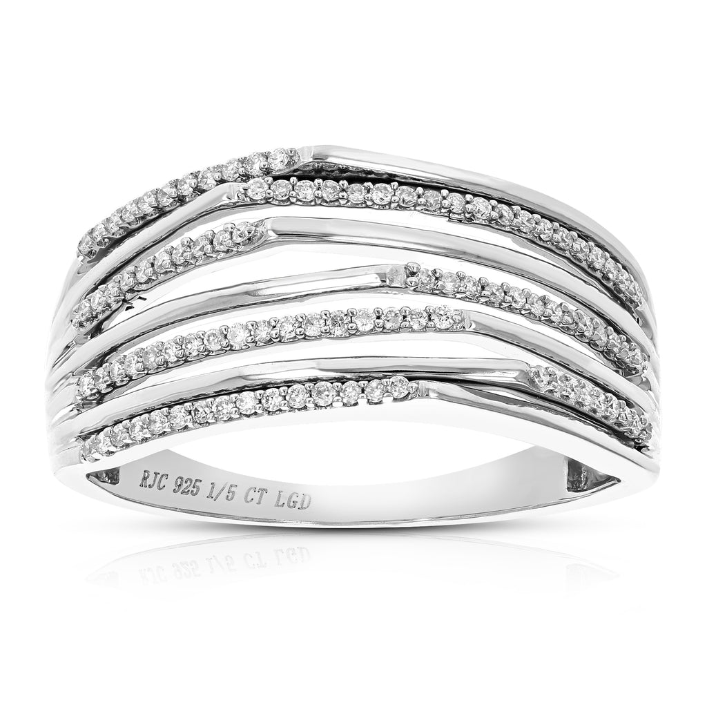 Vir Jewels 1/5 cttw Round Lab Grown Diamond Engagement Ring .925