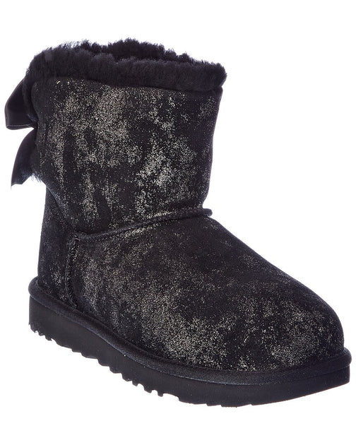 UGG Mini Bailey Bow Glimmer Suede Boot | Shop Premium Outlets