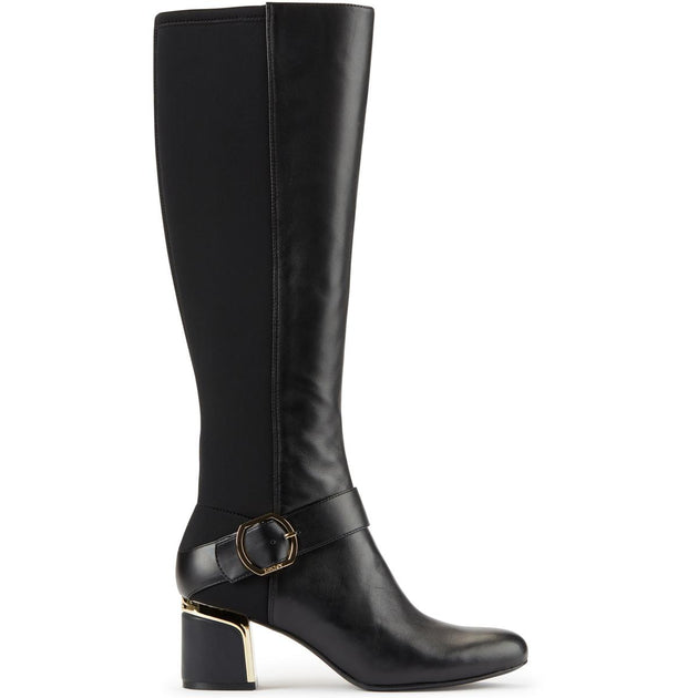 DKNY Caira Womens Microsuede Block Heel Knee-High Boots | Shop Premium ...
