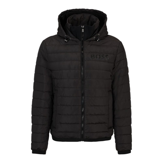 BOSS Water-repellent padded jacket with tonal logo | Shop Premium Outlets