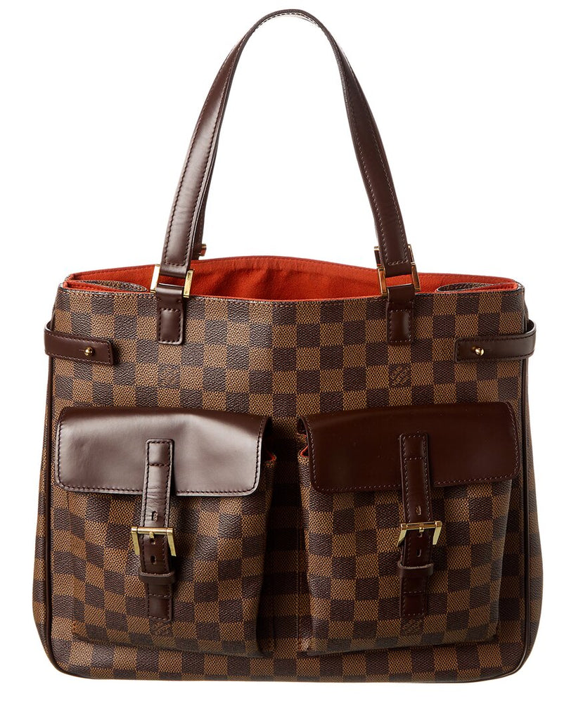 Louis Vuitton Damier Ebene Uzes Canvas Tote Bag (pre-owned) in Brown