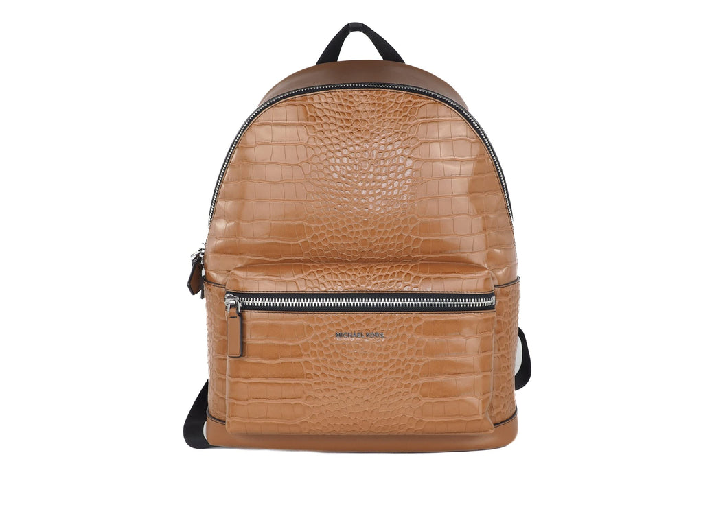 Michael Kors Mens Hudson Pebbled Leather Large Backpack, School Bag