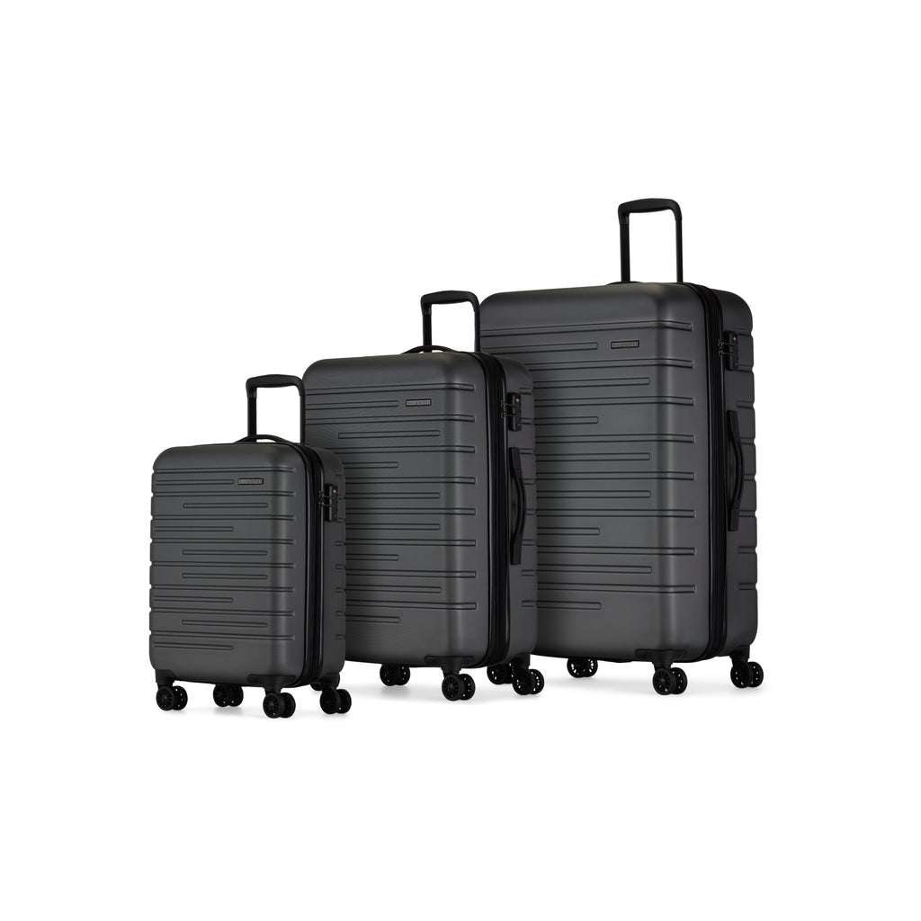 Hello Kitty Pose 3 pc set Hard-sided Spinner Luggage Black