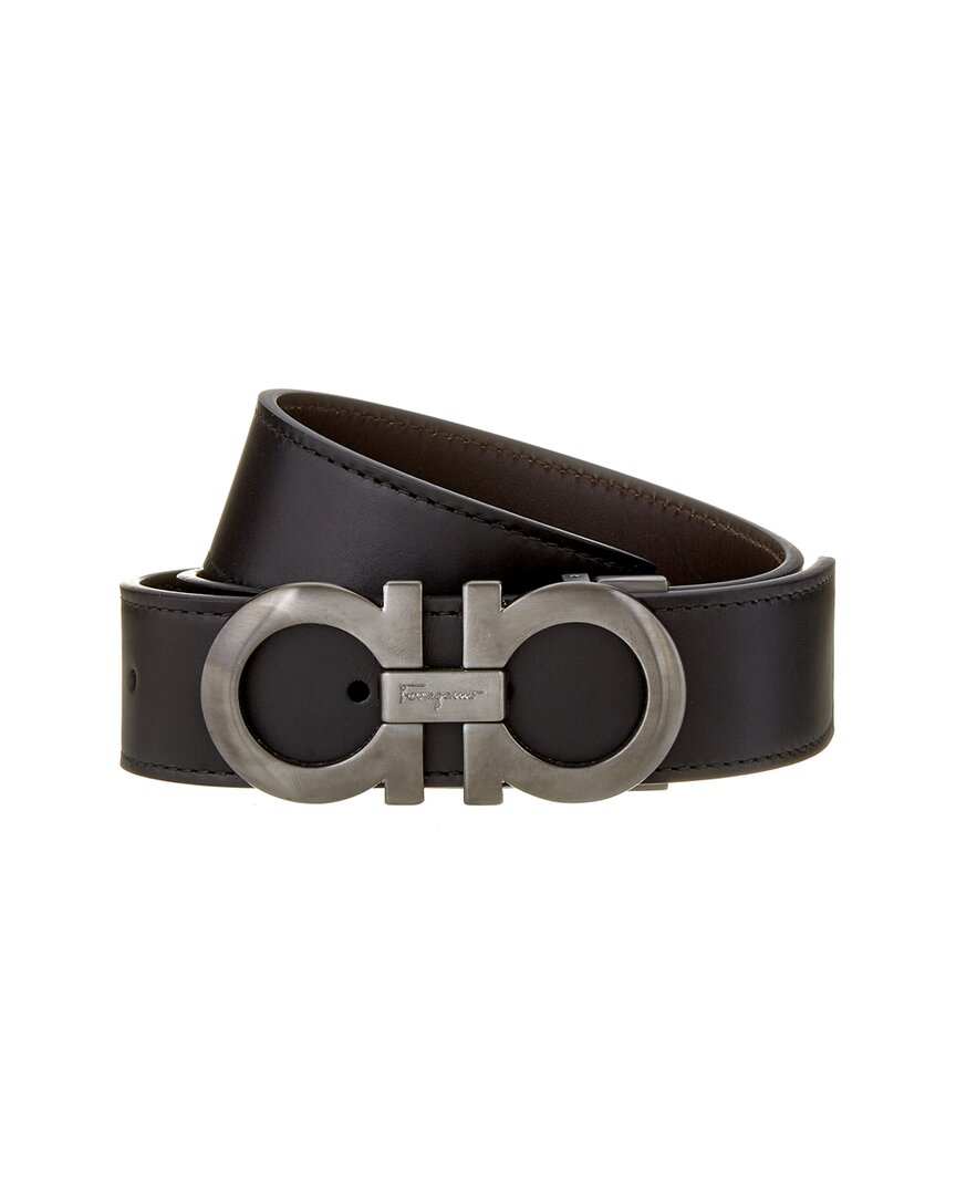 Salvatore Ferragamo Double Gancini Reversible Adjustable Leather Belt