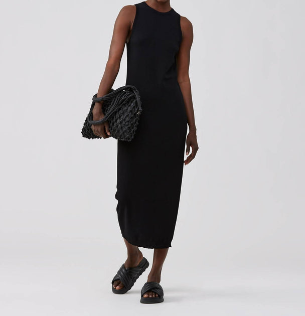 FABIANA FILIPPI Knit Slim Fit Dress In Black | Shop Premium Outlets