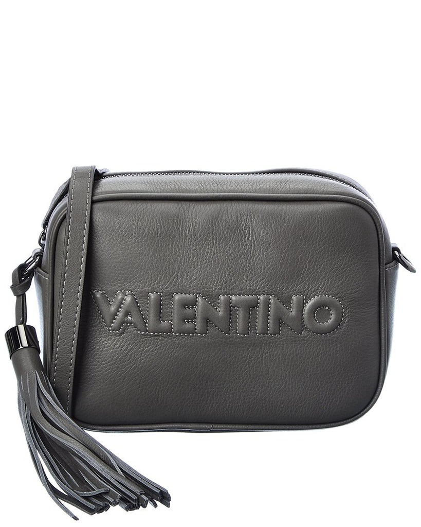 Valentino By Mario Valentino Mia Embossed Leather Crossbody In Black