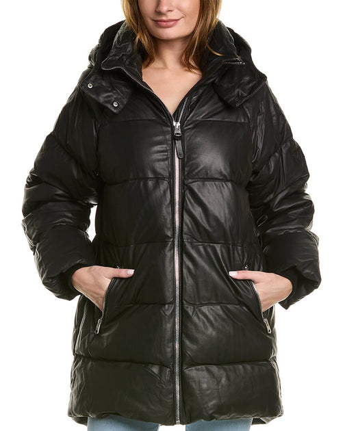 Mackage Karsyn Leather Puffer Down Coat | Shop Premium Outlets