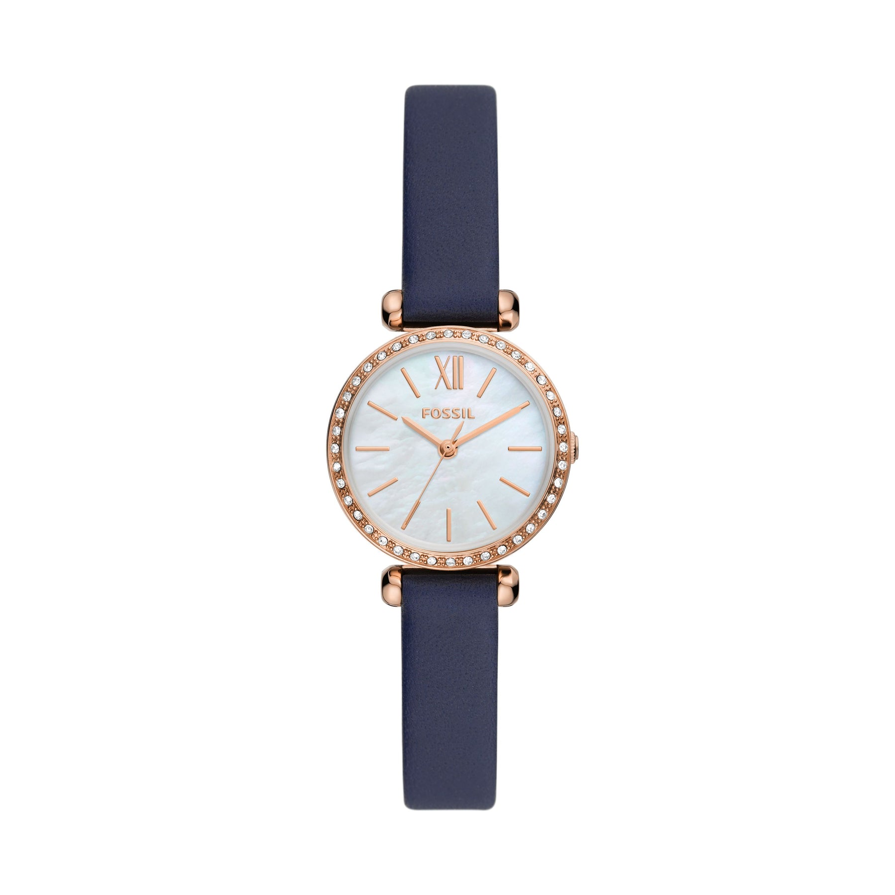 Fossil Women's Tillie Mini Three-hand, Rose Gold-tone Stainless Steel ...