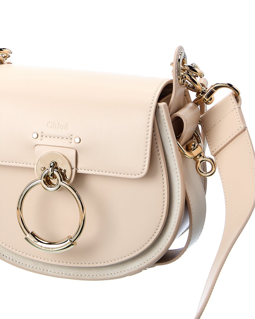 Chloé Small Tess Leather Crossbody Bag In Nude