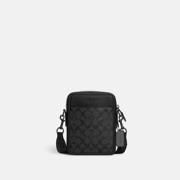 Buy the Coach Signature Logo Crossbody Shoulder Bag-Missing Strap