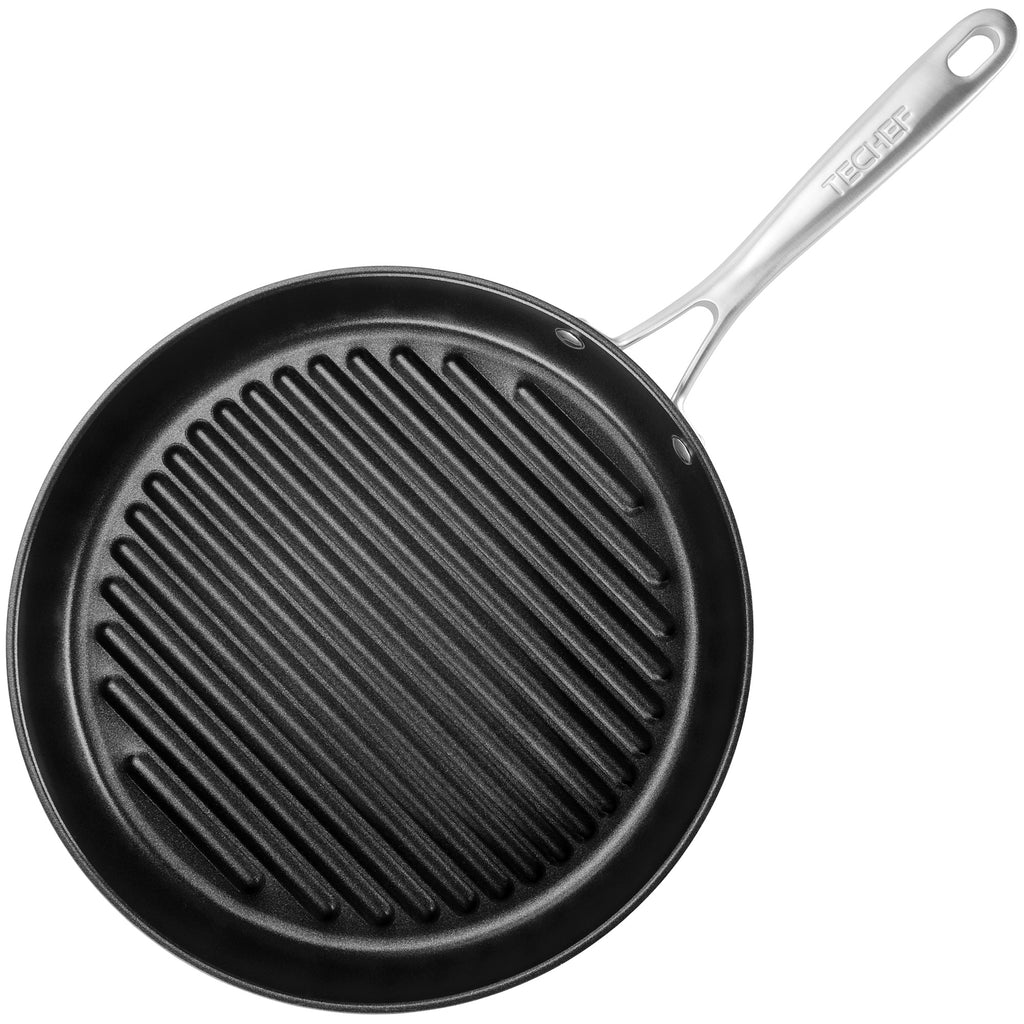 TECHEF Onyx Collection - 12 Inch Wok/Stir-Fry Pan with Cover - On