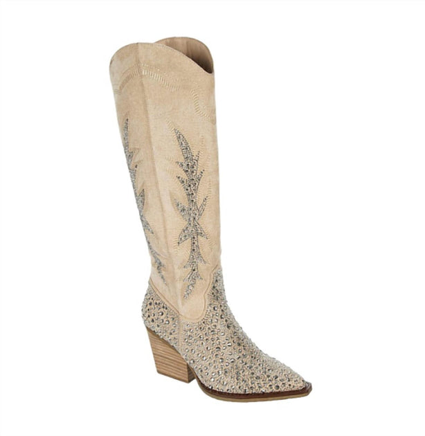 Madden Girl Apple Western Boot In Bone | Shop Premium Outlets