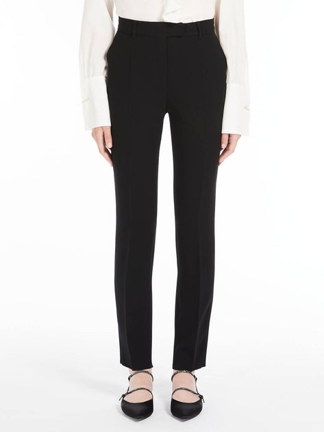 MaxMara Jerta Long Trouser In Black | Shop Premium Outlets