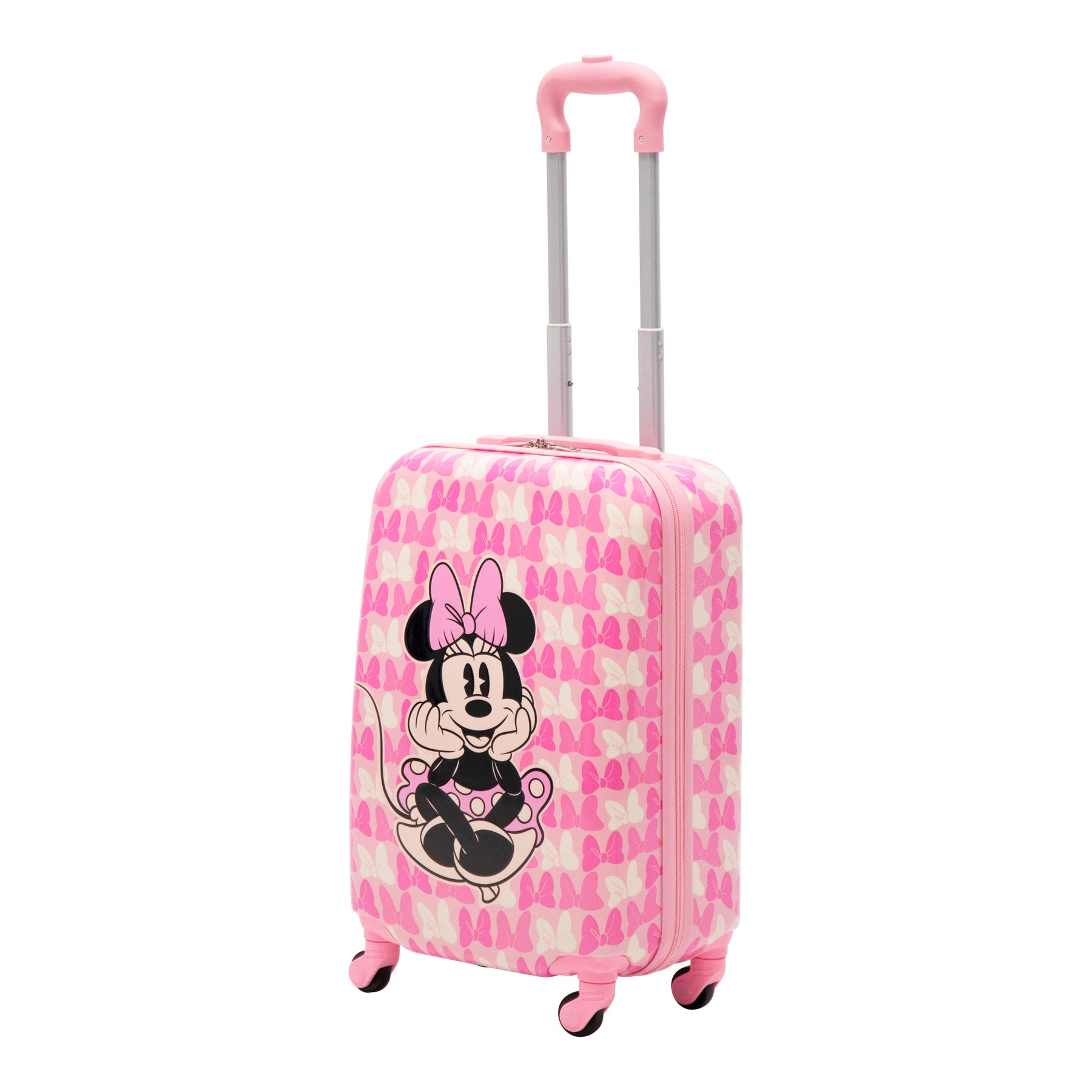 FUL Disney Minnie Mouse Quilted 3D Molded 3 Piece Luggage Set 