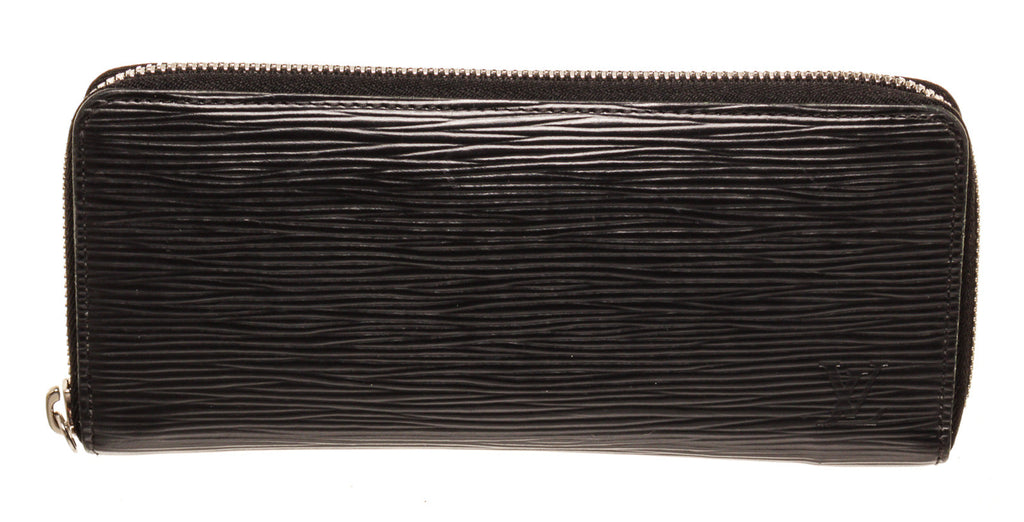 Louis Vuitton Epi Leather Clemence Wallet - Black Wallets