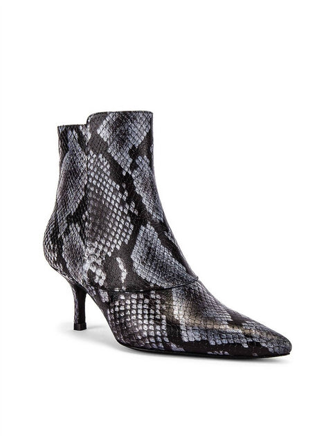 Anine Bing Ava Booties in Cloudy Blue Python | Shop Premium Outlets