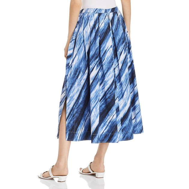 Donna Karan Womens Pleated A-Line Midi Skirt | Shop Premium Outlets