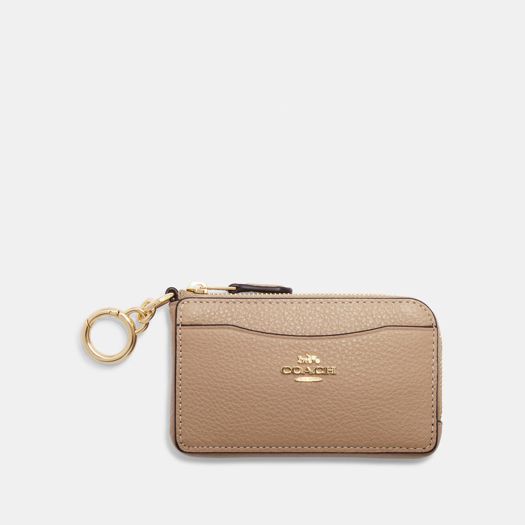 Coach Outlet Mini Skinny ID Case in Signature Canvas - Beige